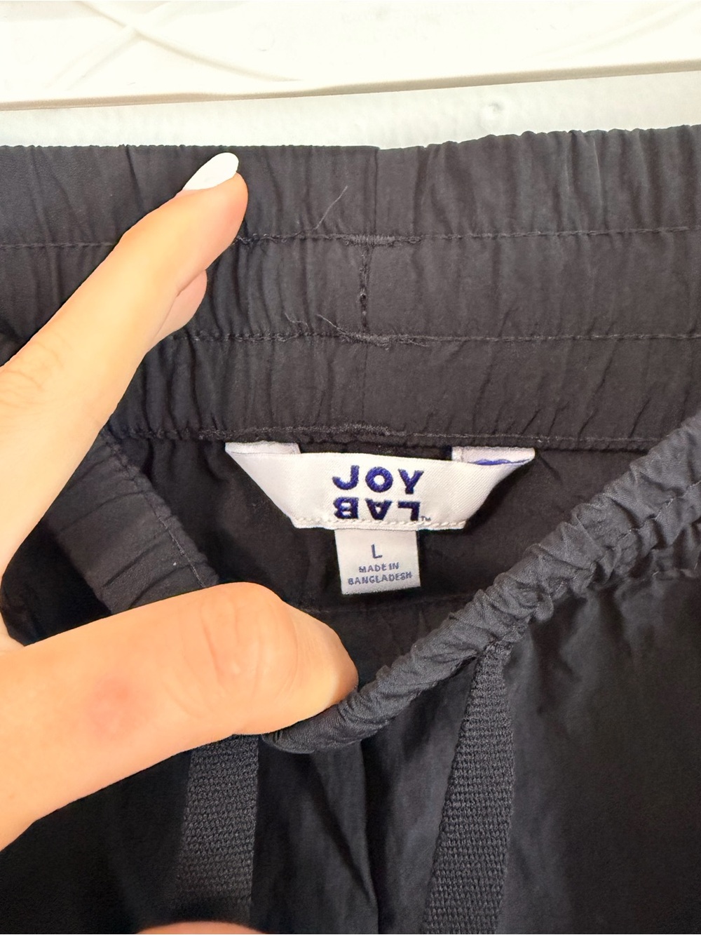 🖤💗 JoyLab Women’s Black Wide-Leg Track Pants with Pink & Cream Side Stripes 💗🖤 - Picture 5 of 7